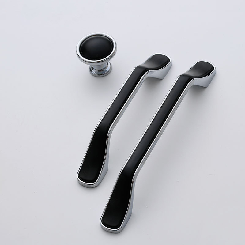 Paidu Manufacturer Direct Modern Minimalist Combination Black Handles European-style Gold Shoe Cabinet Wardrobe Door Handles Furniture Hardware