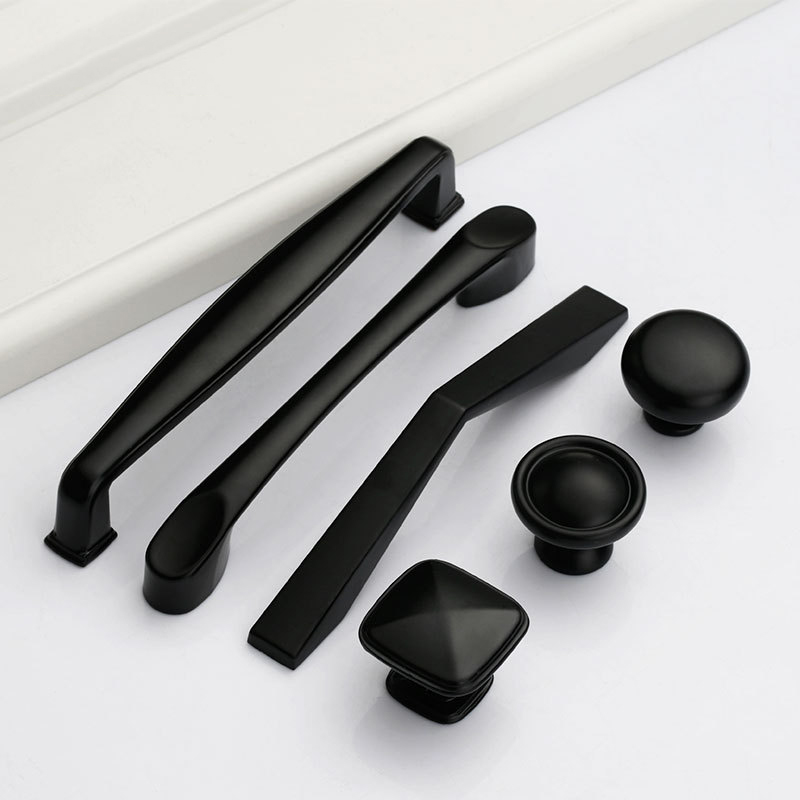 Paidu Manufacturer Modern Minimalist Furniture Hardware Accessories Drawe Cabinet Handles American-style Black Handles