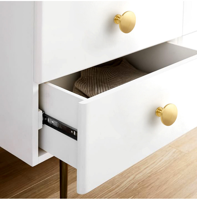 Paidu Wardrobe Cabinet Door Brass Handles Nordic Light Luxury Golden Minimalist Style Professional Supplier Manufacturer