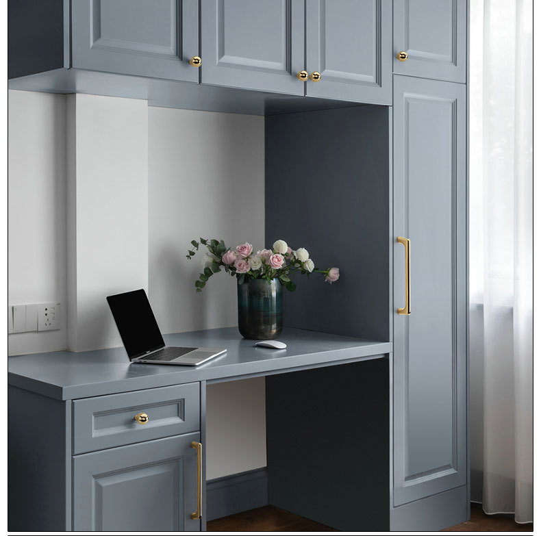 Paidu Manufacturer Gold handles Nordic Wardrobe Drawer Cabinet Modern Minimalist Solid Handles Furniture Handles