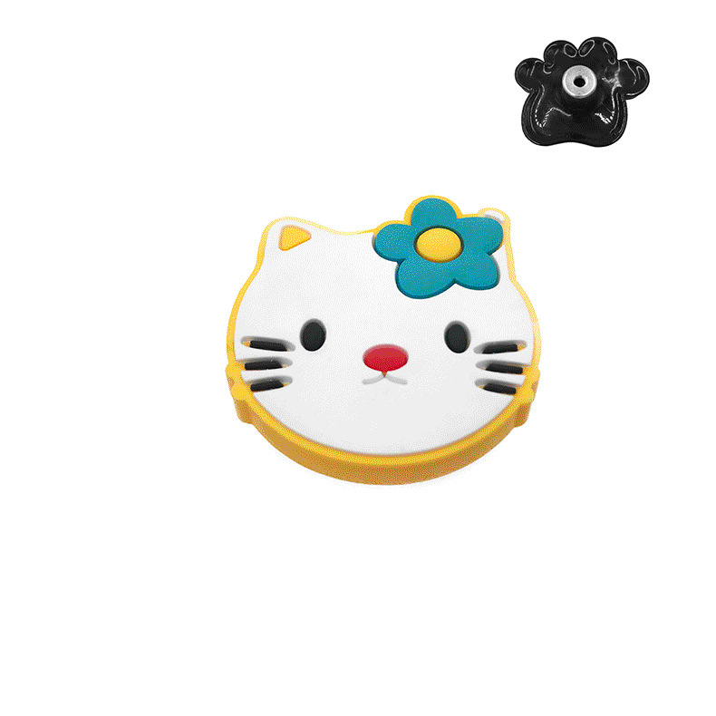 Paidu Manufacturers Children'S Room Furniture Cartoon Handle Soft Glue Wardrobe Drawer Door Handle Color Baby Collision Small Handle