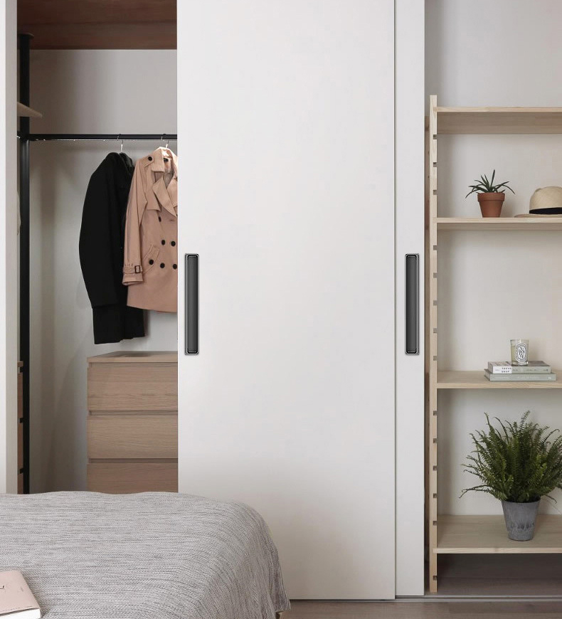 Paidu Manufacturer Minimalist Modern Concealed Cabinet Wardrobe Door Handles European-style Wardrobe Concealed Latch Sliding Door Handles