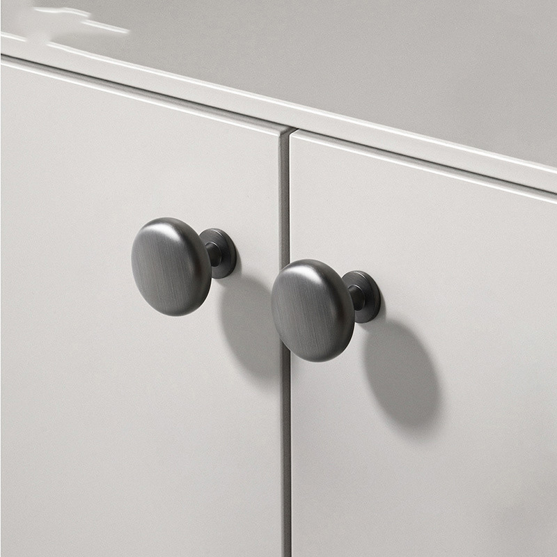 Paidu Manufacturers Black Cabinet Door Handle: Modern, Minimalist, Matte Black Cupboard Wardrobe Handle, Grey Hardware, Single Hole Small Pull Handle