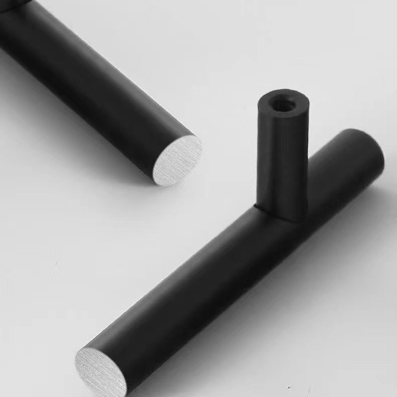 Simplified European American style drawer handle cabinet door wardrobe door handle gold black furniture hardware light luxury