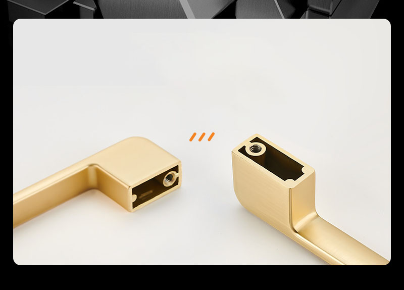 Modern cabinet door handle wardrobe door handle European light luxury simple cabinet shoes cabinet zinc alloy drawer handle